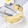 Hammered Brass Cuff Open Bangles BJEW-M060-02G-1