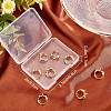 Beebeecraft 10Pcs Brass Hoop Earring Findings KK-BBC0003-86-7