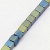 Electroplate Non-magnetic Synthetic Hematite Beads Strands G-J170B-2x2mm-05-3