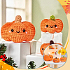 1Set Halloween Theme DIY Pumpkin Knitting Kits for Beginners DIY-SC0026-82-5