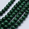 Natural Malachite Beads Strands G-F571-27AA2-6mm-1