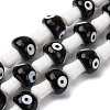 Handmade Evil Eye Lampwork Beads Strands LAMP-S069-01B-1