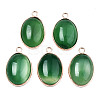 Natural Green Oynx Agate Pendants G-S360-002-1