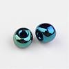 8/0 Electroplated Iris Round Glass Seed Beads X-SEED-A009-3mm-603-2