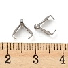 Non-Tarnish 316 Surgical Stainless Steel Pendant Pinch Bails STAS-Q310-04P-3