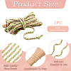 Macrame Braided Faux Suede Cord AJEW-TAC00021-4