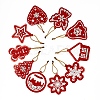 Christmas Theme DIY Diamond Painting Pendant Decoration Kits XMAS-PW0001-110A-1