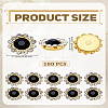 100Pcs Flower Sew on Rhinestones RB-LP0001-05-2