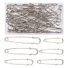 45Pcs 6 Size Iron Kilt Pins Brooch Clasps Jewelry Findings IFIN-YW0001-73-1