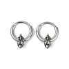 Dinosaur Head 316 Surgical Stainless Steel Hoop Earrings EJEW-G416-23AS-4