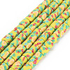 Handmade Polymer Clay Bead Strands CLAY-T020-10A-1