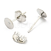Iron Stud Earring Findings IFIN-Q001-01B-P-2