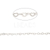 Anti-Tarnish Rhodium Plated 925 Sterling Silver Heart Link Chains STER-NH0001-28A-P-2