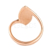 304 Stainless Steel Horse Eye Finger Ring for Women RJEW-C086-27-RG-3