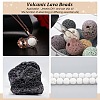 Synthetic Lava Rock Beads Strands G-S247-6mm-08-1-5