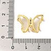 Rack Plating Brass Pave Clear Cubic Zirconia Pendant Cabochon Settings KK-M285-21G-3