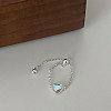 Adjustable 925 Sterling Silver Chain Finger Rings FS-WG5585A-01-1-2