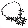 Starfish Alloy Statement Bib Necklaces FS-WG21AED-01-2