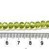 Transparent Baking Paint Glass Beads Strands DGLA-A034-T6mm-D05-4
