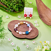 10Pcs Transparent Handmade Bumpy Lampwork Beads LAMP-TADJ0001-48F-6