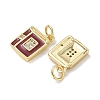 Brass with Crystal Rhinestone & Enamel Charms RB-CBA6830-10G-01-2