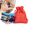   Burlap Packing Pouches Drawstring Bags ABAG-PH0002-14-9x12cm-3