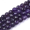 Natural Amethyst Beads Strands X-G-S345-6mm-010-1