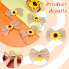 Linen Bowknot Ornament Accessories LS-DIY-WH0430-069-4