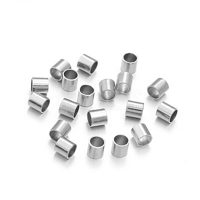 201 Stainless Steel Crimp Beads STAS-N119-01C-P-1