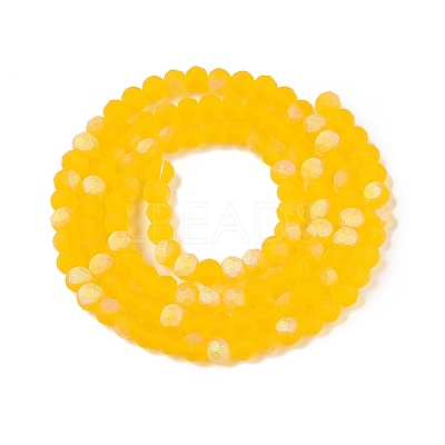 Transparent Glass Beads Strands EGLA-A044-T4mm-MB05-1