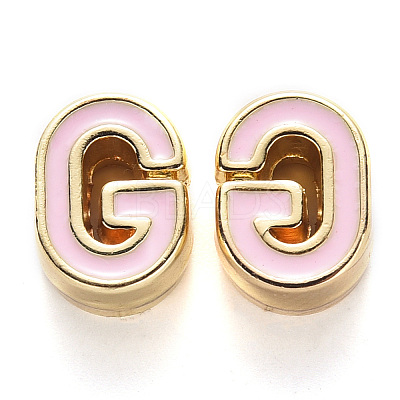 Rack Plating Alloy Enamel Beads LS-X-ENAM-S122-033G-NR-1