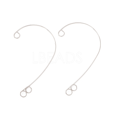 Tarnish Resistant 316 Stainless Steel Ear Cuff Findings STAS-H148-03P-1
