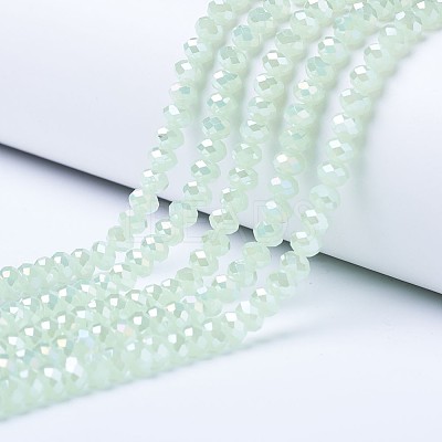 Electroplate Glass Beads Strands EGLA-A034-J10mm-B03-1