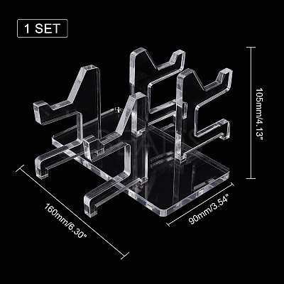 Assembled Acrylic Game Pad Controller Display Stands ODIS-WH0001-27-1