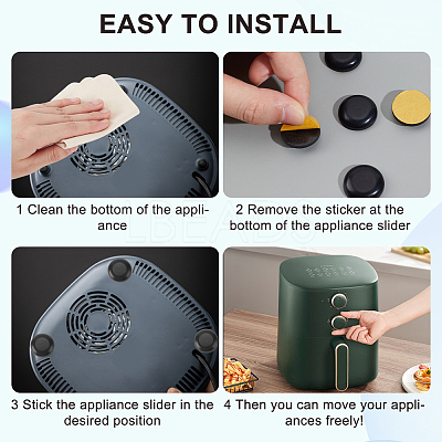 36Pcs 9 Styles Teflon & Rubber & EVA & Oil Glue Self-adhesive Furniture Protection Pads AJEW-CN0002-92-1