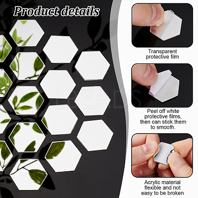 200Pcs Adhesive Acrylic Cabochons Sheets DIY-PH0022-92-1