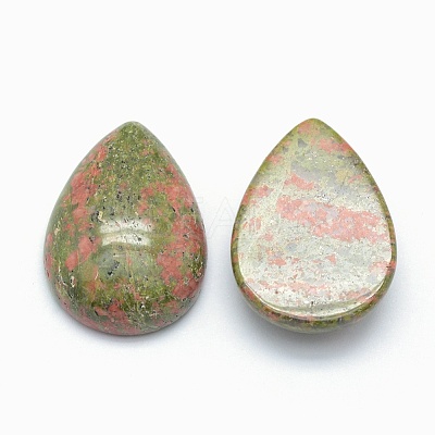 Natural Unakite Cabochons X-G-E491-B-03-1