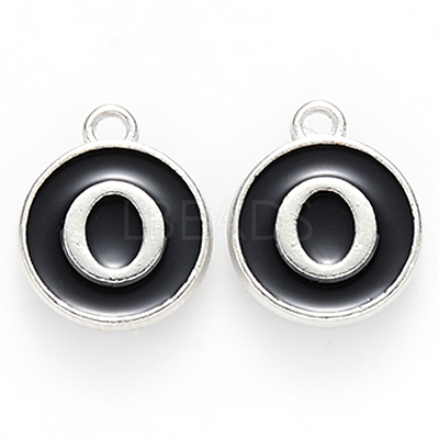 Platinum Plated Alloy Charms X-ENAM-S118-02O-P-1