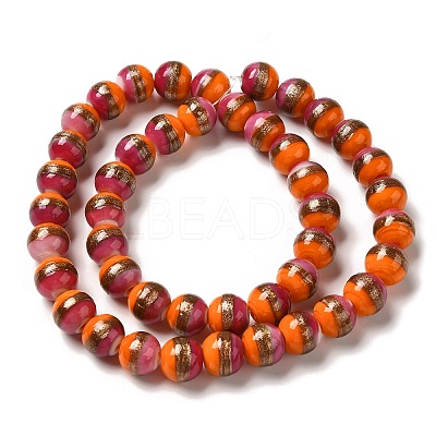 Lampwork Beads Strands LAMP-E036-07E-1