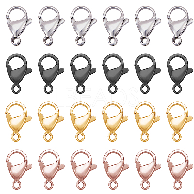 PVD Vacuum Plating 304 Stainless Steel Lobster Claw Clasps STAS-UN0007-64-1