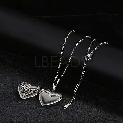 201 Stainless Steel Cable Chain Necklaces NJEW-M050-04B-P-1-1
