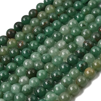 Natural Green Aventurine Beads Strands G-Q462-12mm-20-1