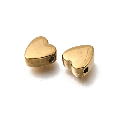 Valentine's Day 304 Stainless Steel Spacer Beads STAS-L315-075G-02-1
