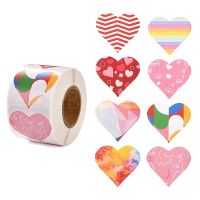 Valentine's Day Theme Paper Gift Tag Stickers DIY-C007-01D-1