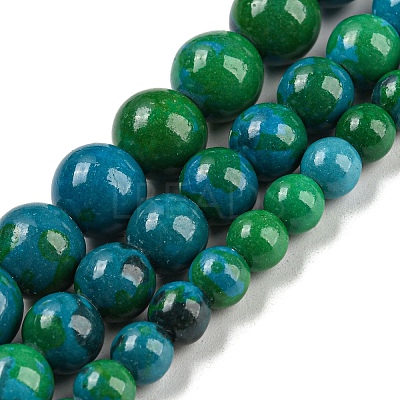 Synthetic Chrysocolla Beads Strands G-L529-B01-10mm-1