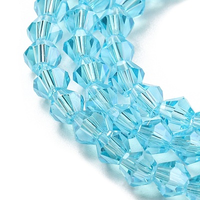 Transparent Electroplate Glass Beads Strands EGLA-A039-T2mm-A20-1