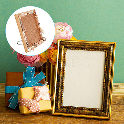 10 Sets Iron & Plastic Photo Frame Bracket ODIS-GO0001-04B-1
