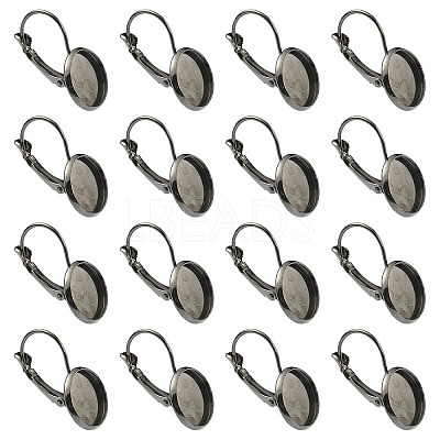 10Pcs Brass Leverback Earring Findings KK-YW0002-21B-1