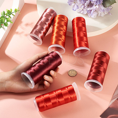 6Rolls 6 Colors Velour Yarn AJEW-TA0002-70A-1