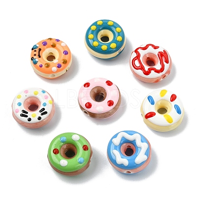 8Pcs 8 Styles Handmade Porcelain Enamel Beads PORC-YW0001-63-1